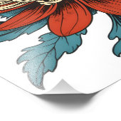 Lebhafter Chrysanthemum Splendor Fotodruck (Ecke)
