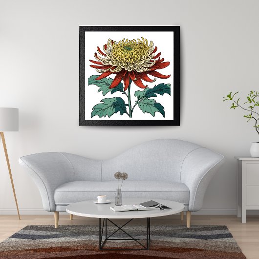 Lebhafter Chrysanthemum Splendor Fotodruck