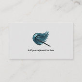 Lebhafter Deep Blue Eye Shadow Visitenkarte (Rückseite)