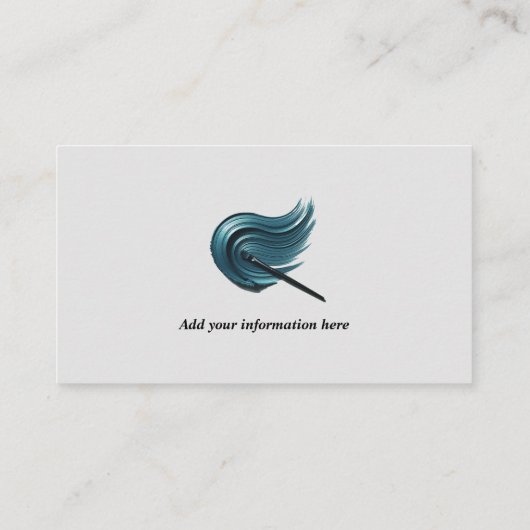 Lebhafter Deep Blue Eye Shadow Visitenkarte (Rückseite)