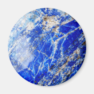 Lebhafter Deep Blue Mineral Stone Magnet