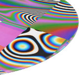 Lebhafter digitaler Abstrakt geometrischer Hinterg Schneidebrett (Ecke)