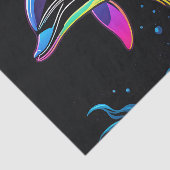 Lebhafter Dolphin Neon Seidenpapier (Ausschnitt)