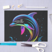Lebhafter Dolphin Neon Seidenpapier (Handwerk)
