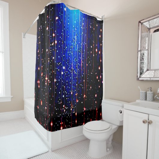 Lebhafter Duschvorhang für digitales Design - farb (Beispiel)