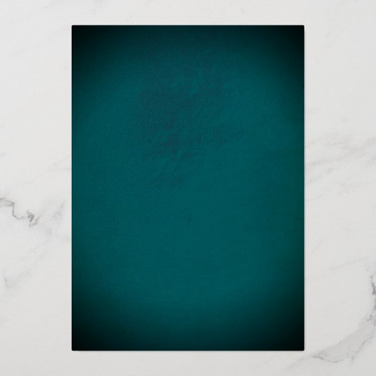 Lebhafter Eleganter Blütenschmetterling Aquamarin Folieneinladung (Rückseite)