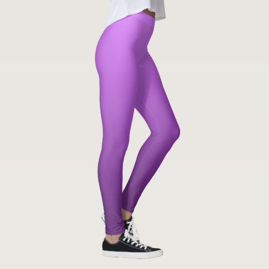 Lebhafter elektrischer Sommer Lila getaucht Ombre Leggings (Rechts)