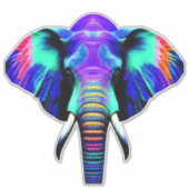 Lebhafter Elephant Trivet Glass Untersetzer Gesche Aufkleber (Vorderseite)