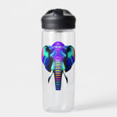 Lebhafter Elephant Trivet Glass Untersetzer Gesche Trinkflasche (Vorderseite)