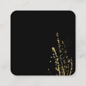 Lebhafter expressiver Spritzer Quadratische Visitenkarte (Rückseite)