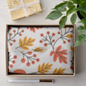Lebhafter Fall Pumpkin Berry Herbstleaves Muster Seidenpapier (Geschenk)