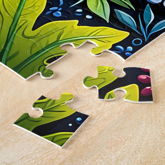 Lebhafter Fantasy Florengarten Puzzle (Seite)