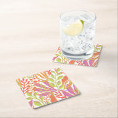 Lebhafter Farbdruck Rechteckiger Pappuntersetzer (Vor Ort)