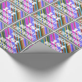 Lebhafter, farbenfroher 1. Geburtstag + Individuel Geschenkpapier (Ecke)