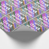 Lebhafter, farbenfroher 3. Geburtstag + Individuel Geschenkpapier (Ecke)