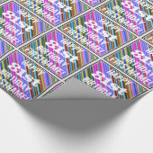 Lebhafter, farbenfroher 81. Geburtstag + Individue Geschenkpapier (Ecke)