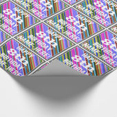 Lebhafter, farbenfroher 8. Geburtstag + Individuel Geschenkpapier (Ecke)