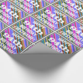 Lebhafter, farbenfroher 94. Geburtstag + Individue Geschenkpapier (Ecke)