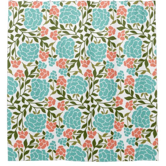 Lebhafter farbenfroher Boho Spring Duschvorhang (Vorderseite)