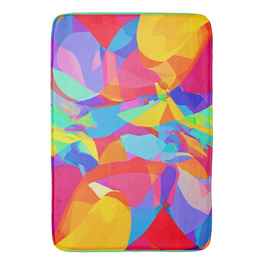 Lebhafter farbenfroher Mustermagen Badematte (Vorderseite Vertikal)