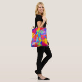 Lebhafter farbenfroher Mustermagen Tasche (Am Model)