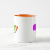 Lebhafter, farbenfroher Name "Mary", Personalisier Tasse (Zentrum)