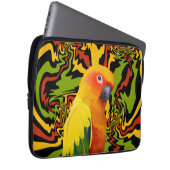 Lebhafter, farbenfroher Sonnencreme Laptopschutzhülle (Vorne Rechts)