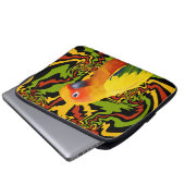 Lebhafter, farbenfroher Sonnencreme Laptopschutzhülle (Vorne Knopf)