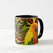 Lebhafter, farbenfroher Sonnencreme Tasse (VorderseiteRechts)