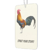 Lebhafter, farbiger Hahn, der Ihr Zeug streichelt! Autolufterfrischer (Links)