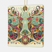 Lebhafter FarbReindeer Keramikornament (Links)