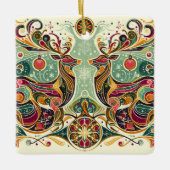 Lebhafter FarbReindeer Keramikornament (Vorderseite)