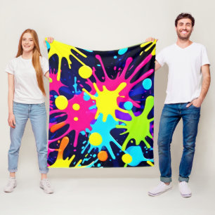 Lebhafter Farbschlag Fleecedecke