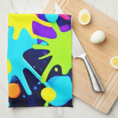 Lebhafter Farbschlag Geschirrtuch (Viertel Falte)