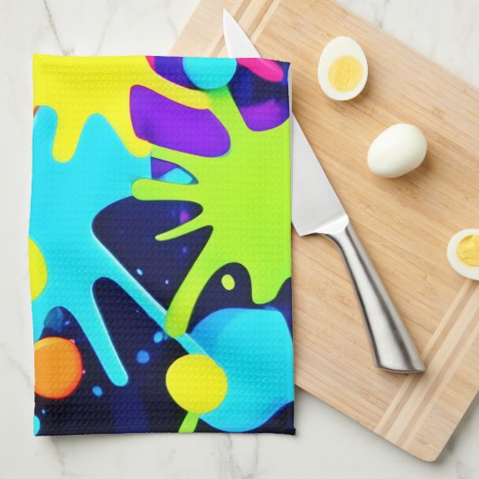 Lebhafter Farbschlag Geschirrtuch (Viertel Falte)