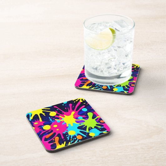 Lebhafter Farbschlag Getränkeuntersetzer (Rechte Seite)