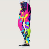 Lebhafter Farbschlag Leggings (Links)