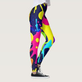 Lebhafter Farbschlag Leggings (Rechts)