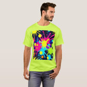 Lebhafter Farbschlag T-Shirt (Vorne ganz)