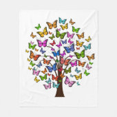 Lebhafter Farbschmetterling Fleecedecke (Vorderseite)