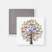 Lebhafter Farbschmetterling Magnet (Vorderseite/Rückseite)
