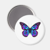 Lebhafter Farbschmetterlingmagnet Magnet (Vorderseite/Rückseite)