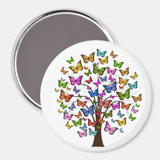 Lebhafter Farbschmetterlingmagnet Magnet (Vorderseite/Rückseite)