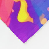 Lebhafter Farbsplitter Fleecedecke (Ecke)