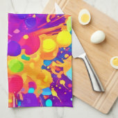 Lebhafter Farbsplitter Geschirrtuch (Viertel Falte)