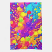 Lebhafter Farbsplitter Geschirrtuch (Vertikal)