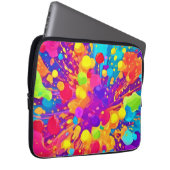 Lebhafter Farbsplitter Laptopschutzhülle (Vorne Rechts)
