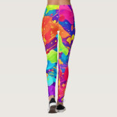 Lebhafter Farbsplitter Leggings (Rückseite)