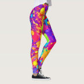 Lebhafter Farbsplitter Leggings (Rechts)