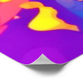 Lebhafter Farbsplitter Poster (Ecke)